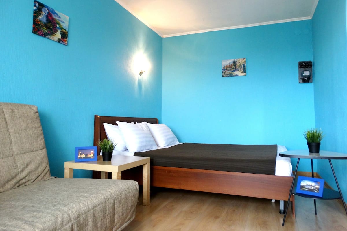 Appartamento (Krasnoarmeyskiy prospekt 16) | 1 camera, con arredamento individuale, ferro/asse da stiro