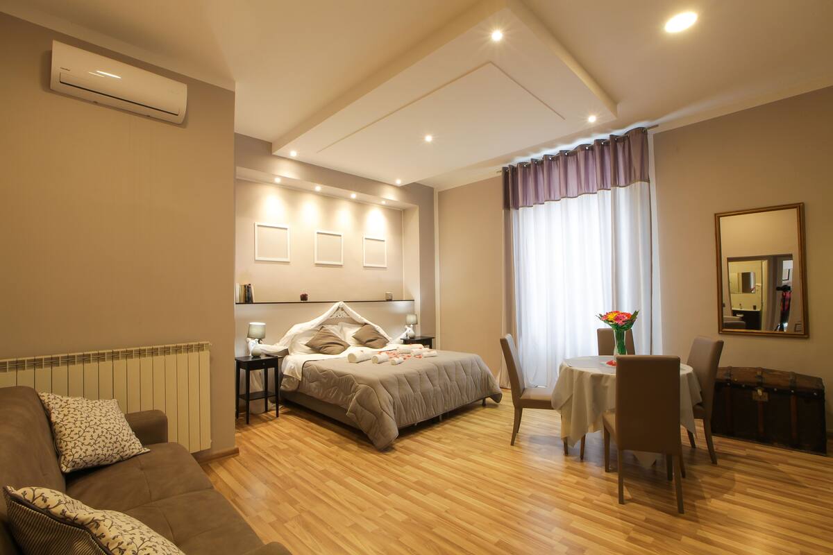 Premium bedding, memory-foam beds, minibar, desk