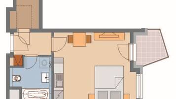 Business Studio Suite, 1 Bedroom, Kitchen, City View | 1 bedroom, desk, laptop workspace, soundproofing