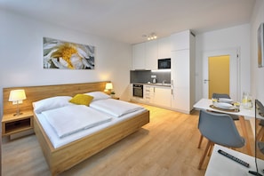 Suite Studio Affaires, 1 chambre, cuisine, vue ville | Coin cuisine privé