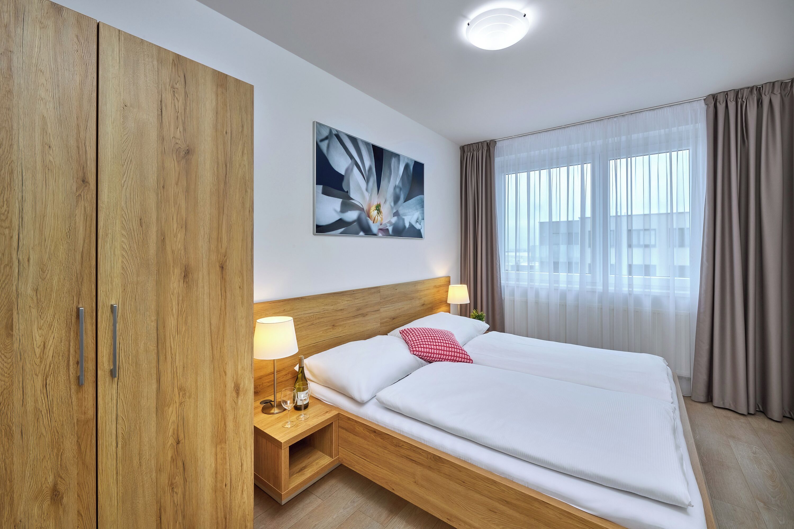 Familienapartment, 3 Schlafzimmer, Balkon, Stadtblick | Ausblick vom Zimmer