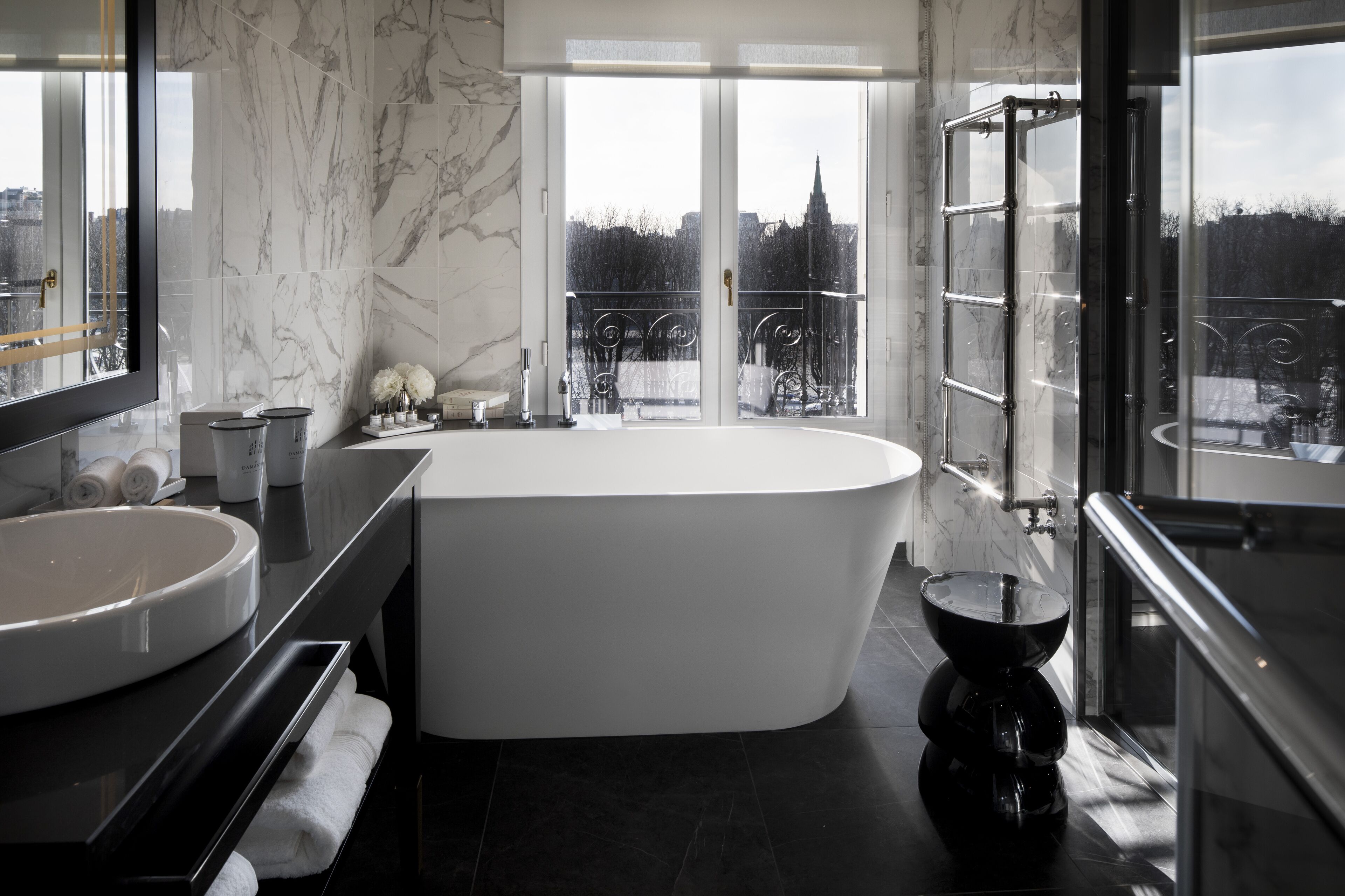 shower, free toiletries, hair dryer, bathrobes