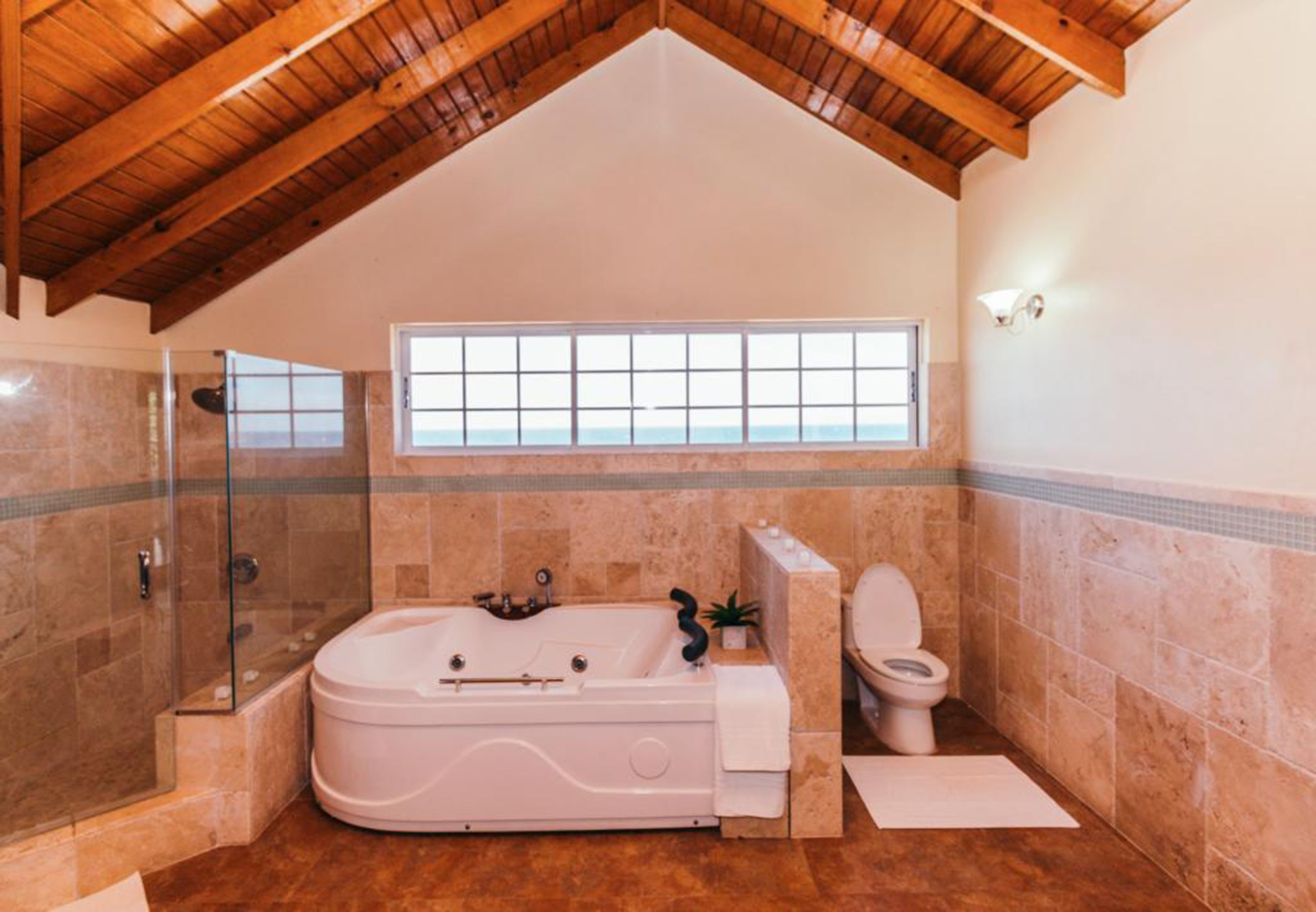 Family Apartment, 2 Bedrooms, Beach View, Beachfront | Bathroom | Combined shower/tub, free toiletries, soap