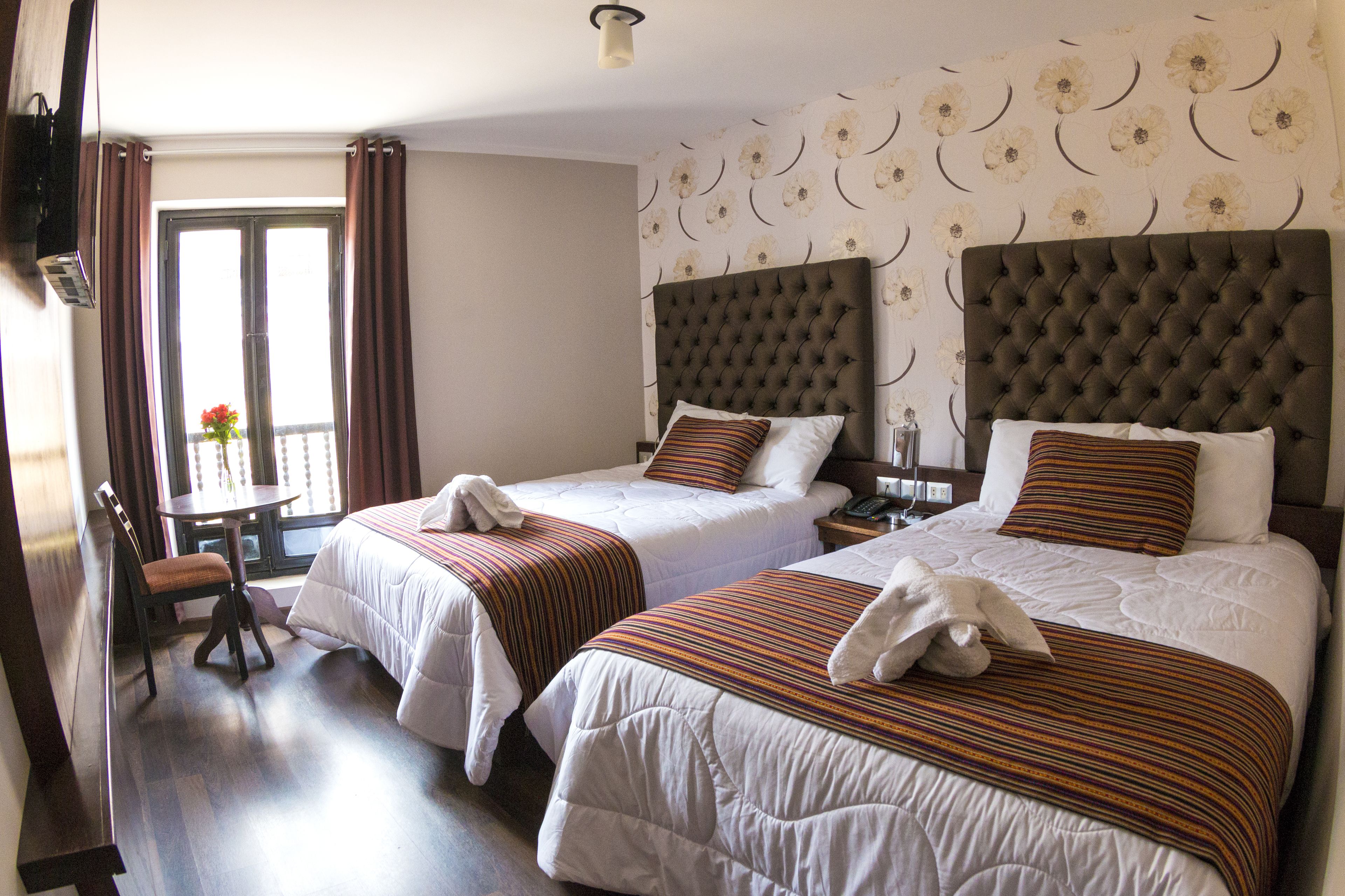 standard room, 2 double beds | in-room safe, desk, free wifi