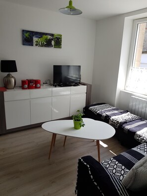 Télévision, lecteur de DVD, chaîne hi-fi