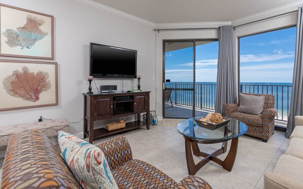 TV, stereo - Condo 71215 at Phoenix 7 **See why our guests come back!** (Orange Beach)