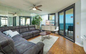 Flat-screen TV - Phoenix East in Orange Beach! Splash Pad ~ 3BR 2 BA *BeachFront!* (Orange Beach)