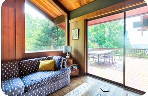 Smart TV, chimenea, reproductor de DVD y tenis de mesa 