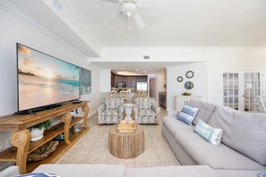 TV - The Oasis, Unit 2209 — Luxury 3BR/4BA Gulf-Front Condo with Resort Amenities (Orange Beach)