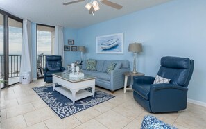 Flat-screen TV, stereo - 2 BR @ Phoenix East - 4th Floor (Orange Beach)