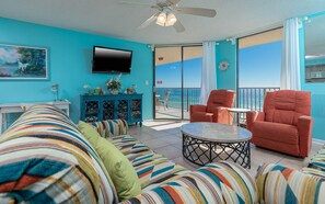 Flat-screen TV, stereo - Phoenix V - 6th Floor - 3 Bedroom (Orange Beach)