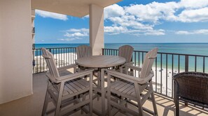 Outdoor dining - Phoenix East ~ Three Bedroom ~ Beach Front **Splash Pad** (Orange Beach)