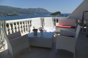 Studio, Terrace, Sea View | Terrace/patio - Apartments Villa Ana (Budva)