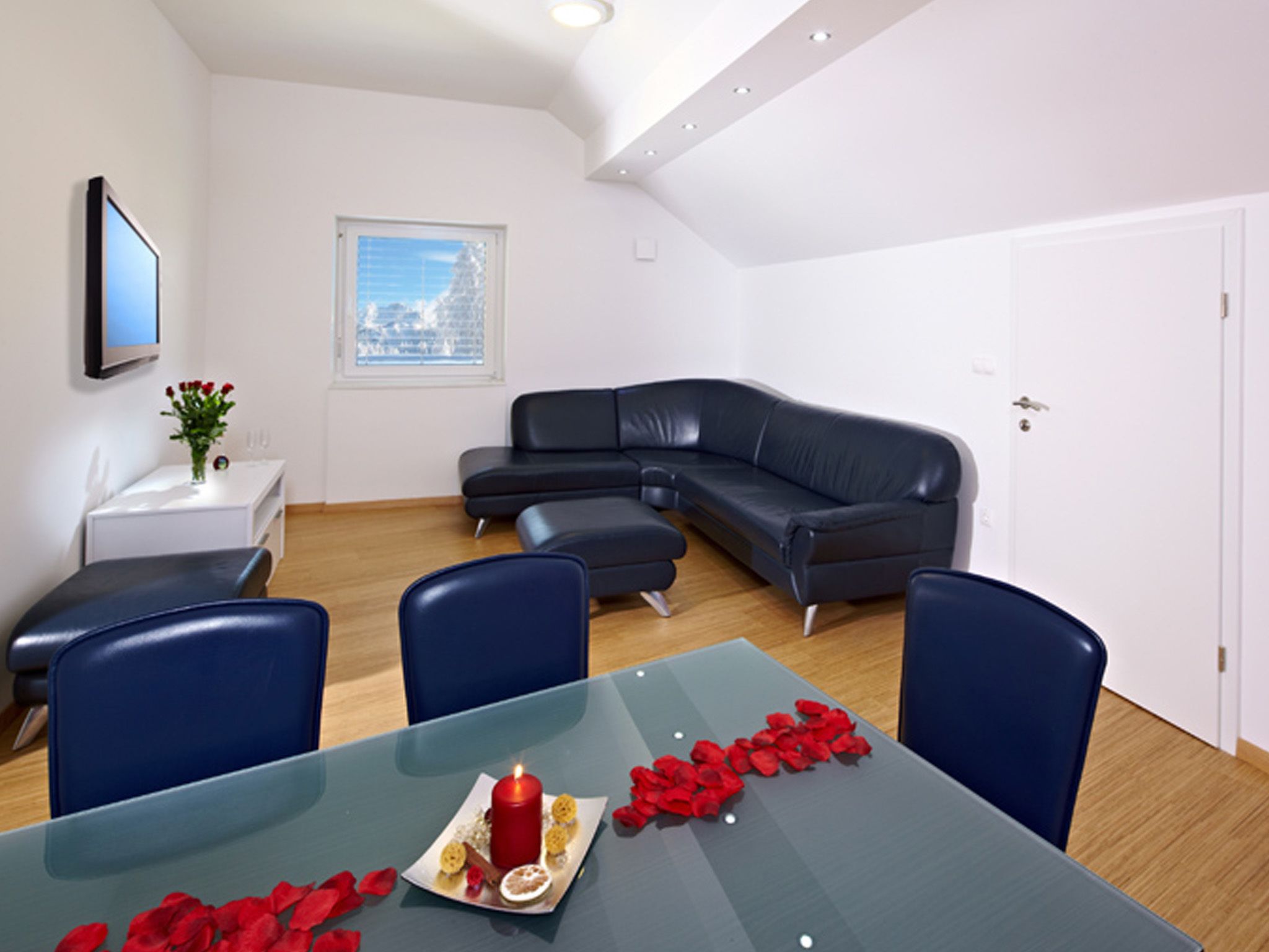 Apartment Rose | 客廳 | 平面電視