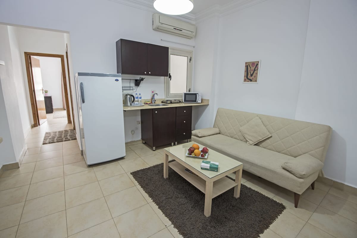 Appartement Standard, 1 chambre, vue mer | Coin séjour