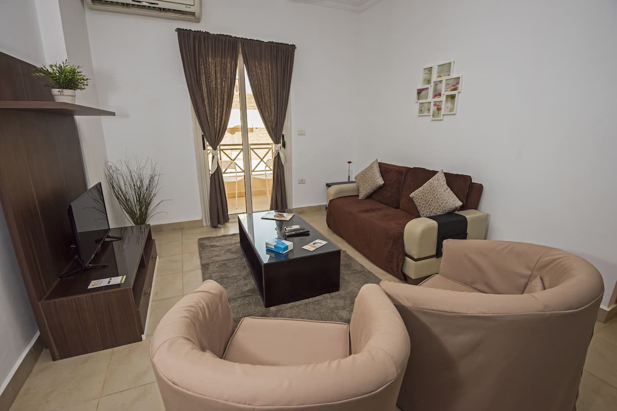Apartment with Balcony | Living area