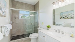 Shower, towels
