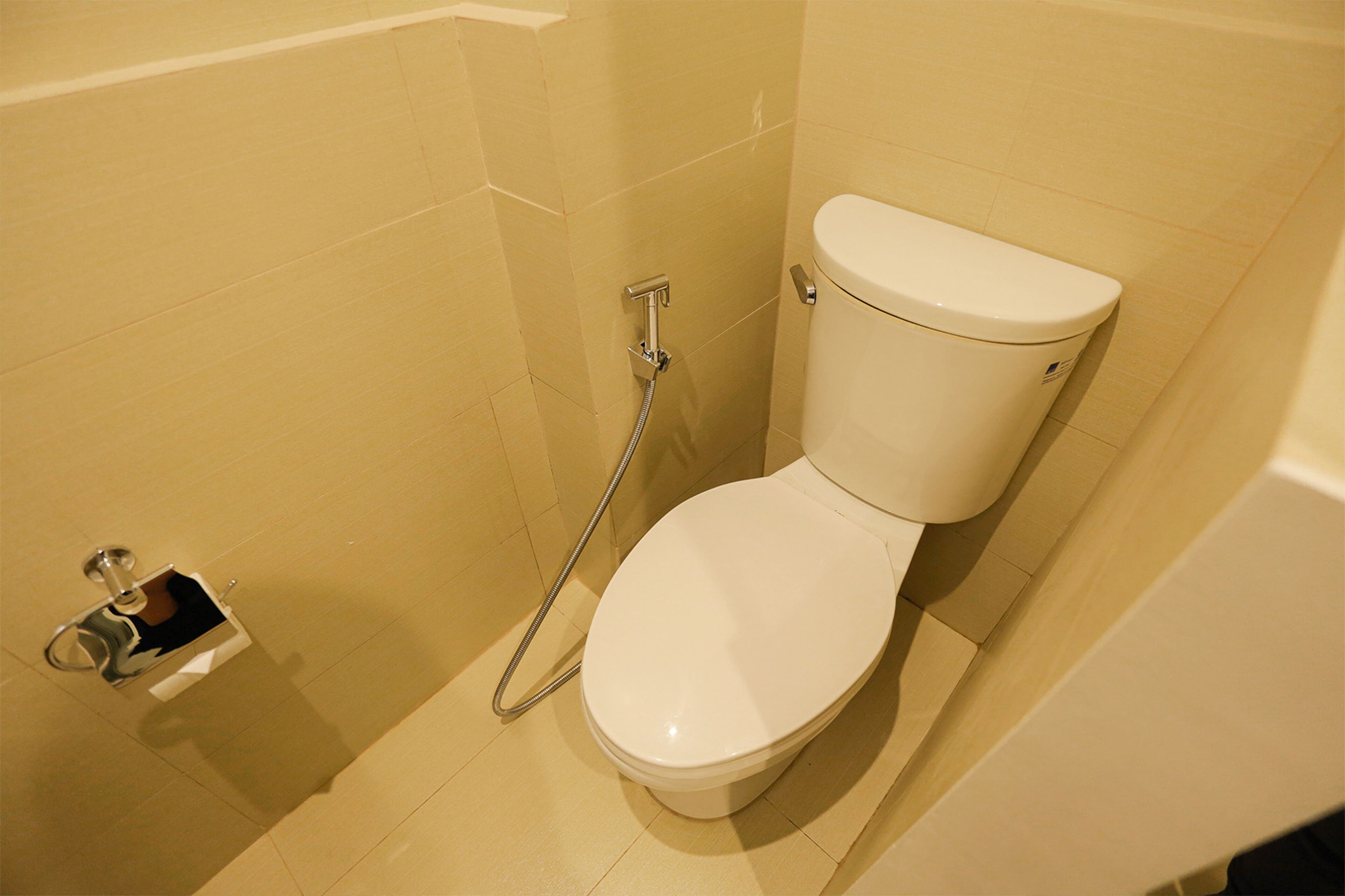 shower, free toiletries, hair dryer, bidet