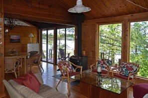 TV, fireplace, DVD player, stereo