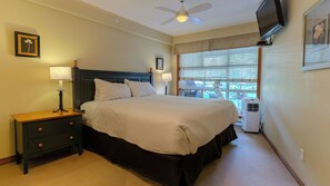 1 bedroom, iron/ironing board, internet, bed sheets