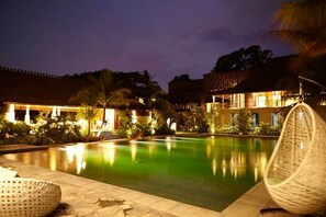 Front of property – evening/night - Amanuba Hotel & Resort Rancamaya (Bogor)