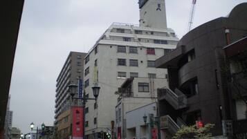 Overnatningsstedets facade