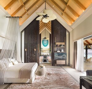 Ropa de cama de alta calidad y minibar