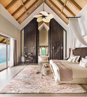 Ropa de cama de alta calidad y minibar