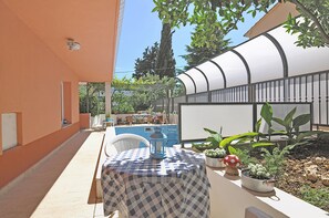 Family Apartment, Pool View | Terrace/patio - Marjan park (Split)