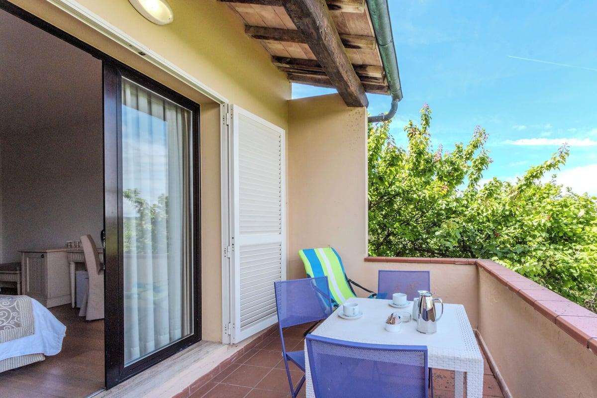 Comfort Triple Room, Balcony, Pool View | Balcony