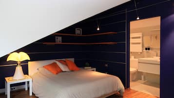 Quarto casal superior (Ouest) | 1 quarto, roupas de cama premium, individualmente decorados