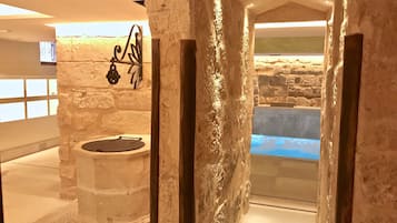 Sauna, steam room, Turkish bath, body treatments, body scrubs