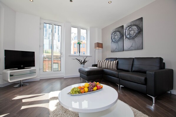 都會公寓, 2 間臥室, 2 間浴室 | 客廳 | 電視、DVD 播放機