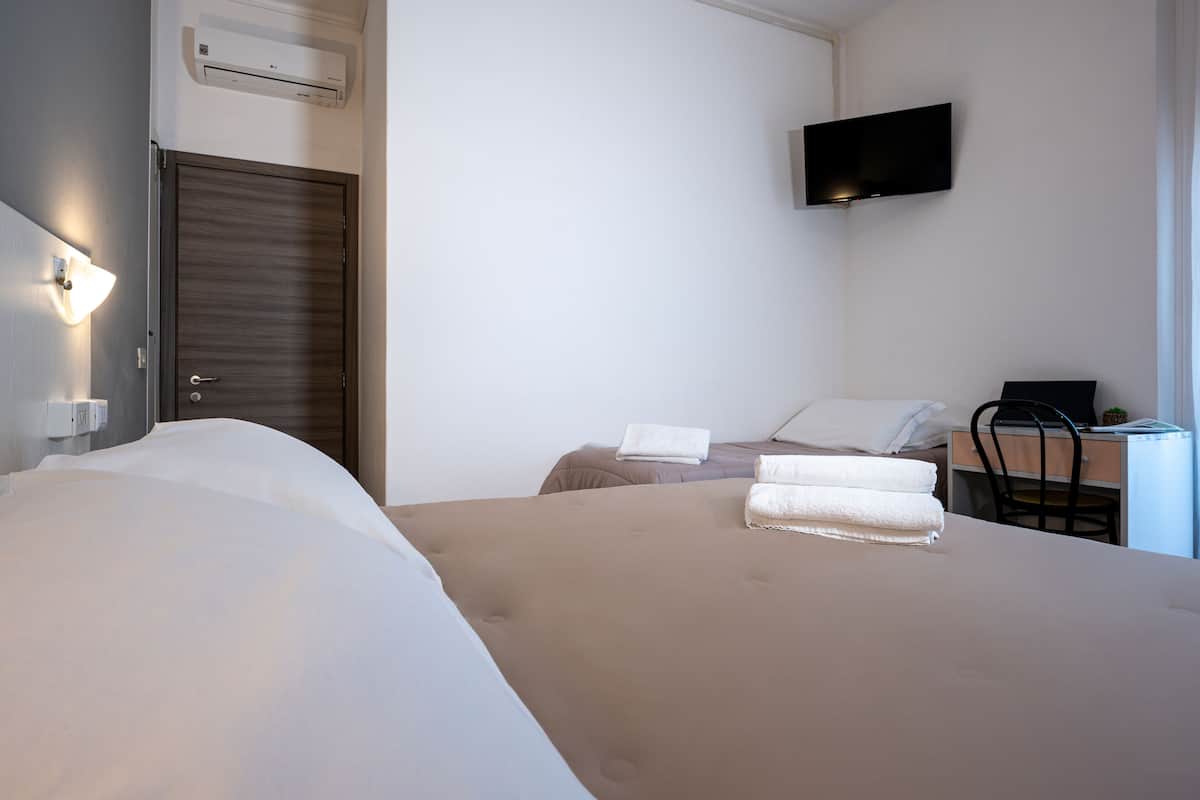 Family Quadruple Room, Balcony | In-room safe, desk, cribs (surcharge), WiFi (free)