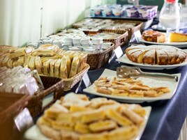 Daily buffet breakfast for a fee