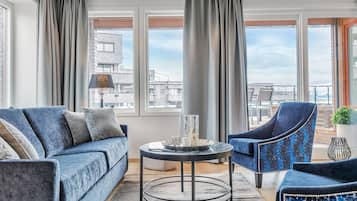 Apartment, Terrasse (Blue Oasis) | Wohnzimmer