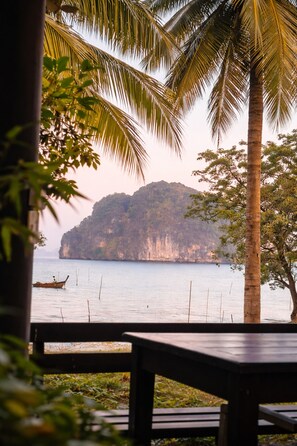 Uitzicht vanuit accommodatie