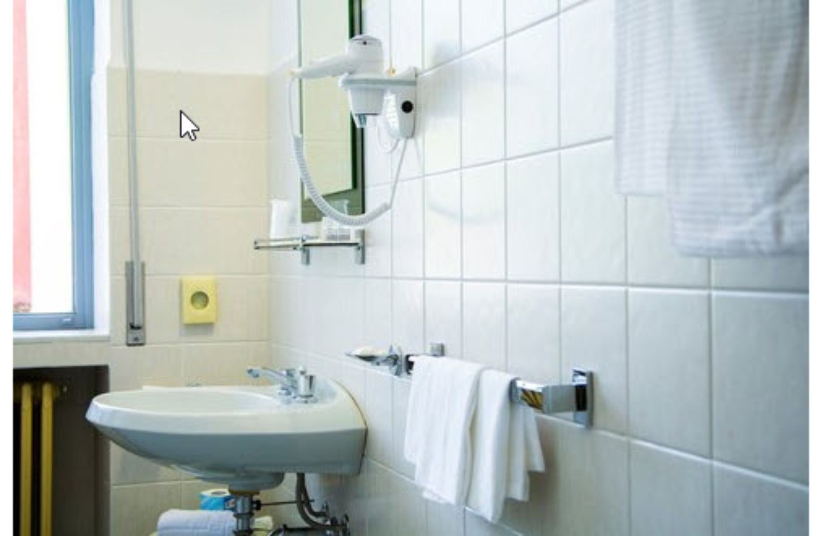 free toiletries, hair dryer, bidet, towels