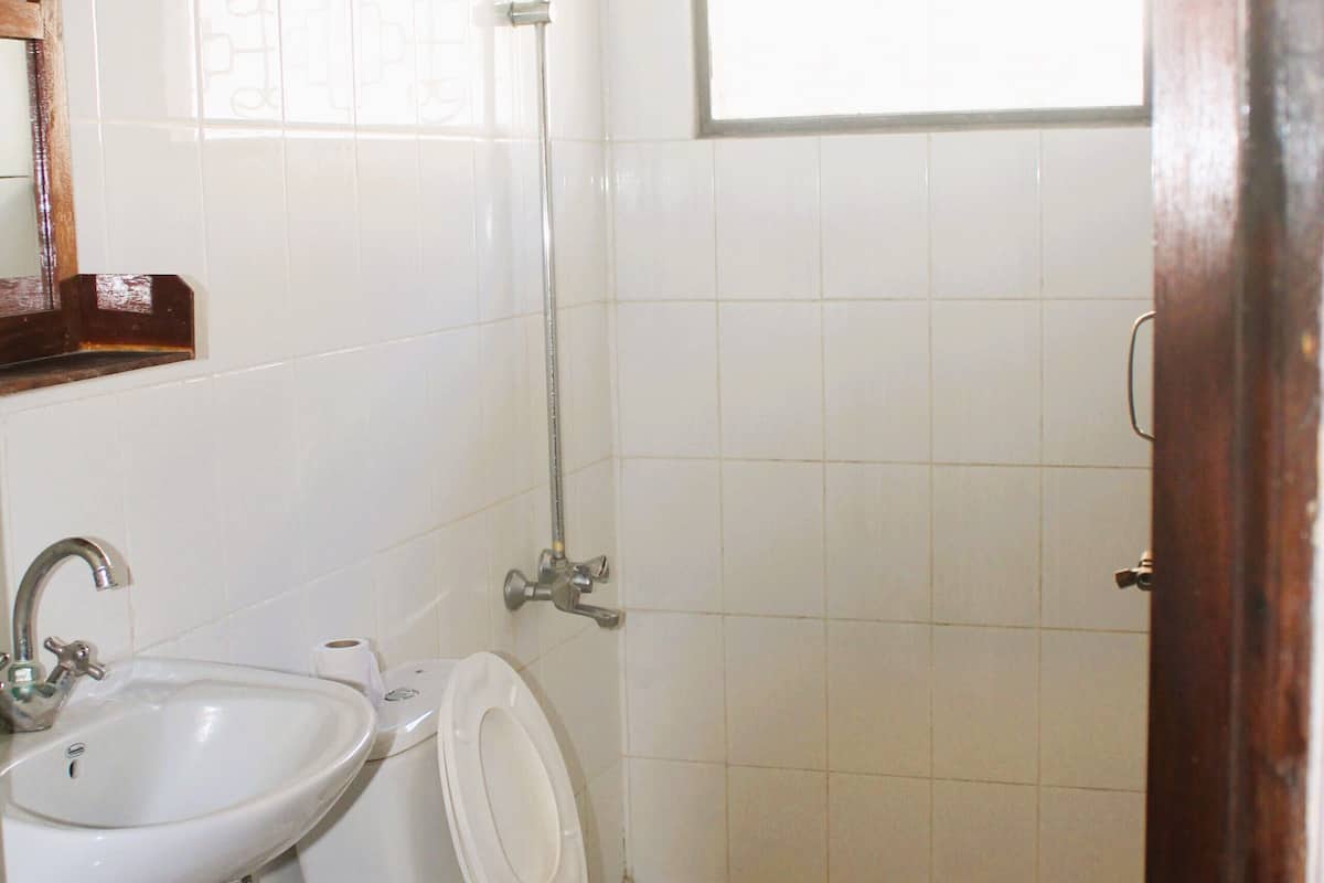 standard triple room | bathroom | shower, towels