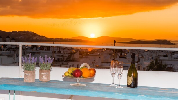 Townhouse – panorama, 2 soverom, terrasse, havneutsikt | Terrasse/patio