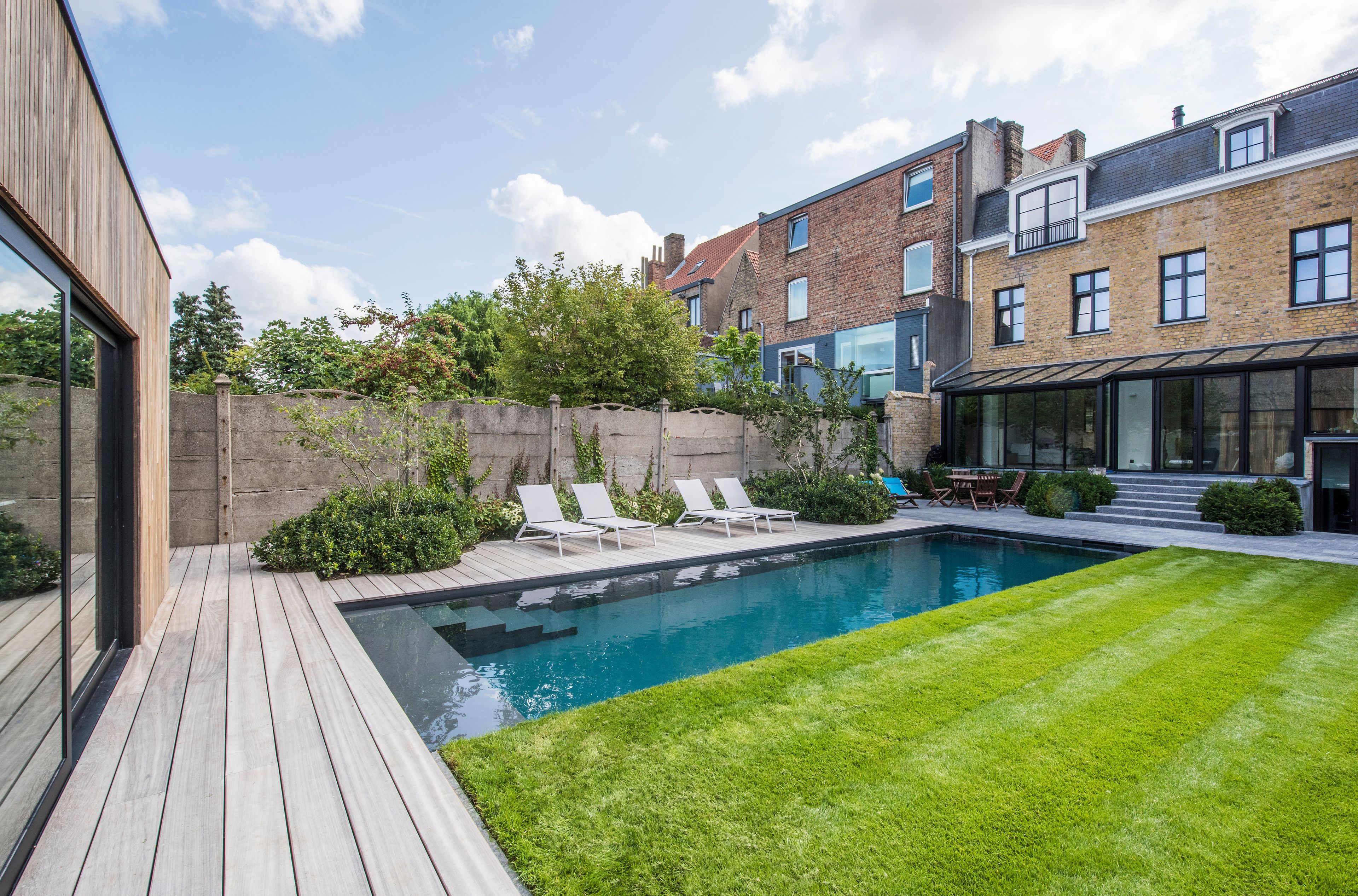 Outdoor pool, open 9:00 AM to 9:30 PM, sun loungers