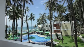 Deluxe Double Room, Pool View | 1 bedroom, premium bedding, minibar, in-room safe