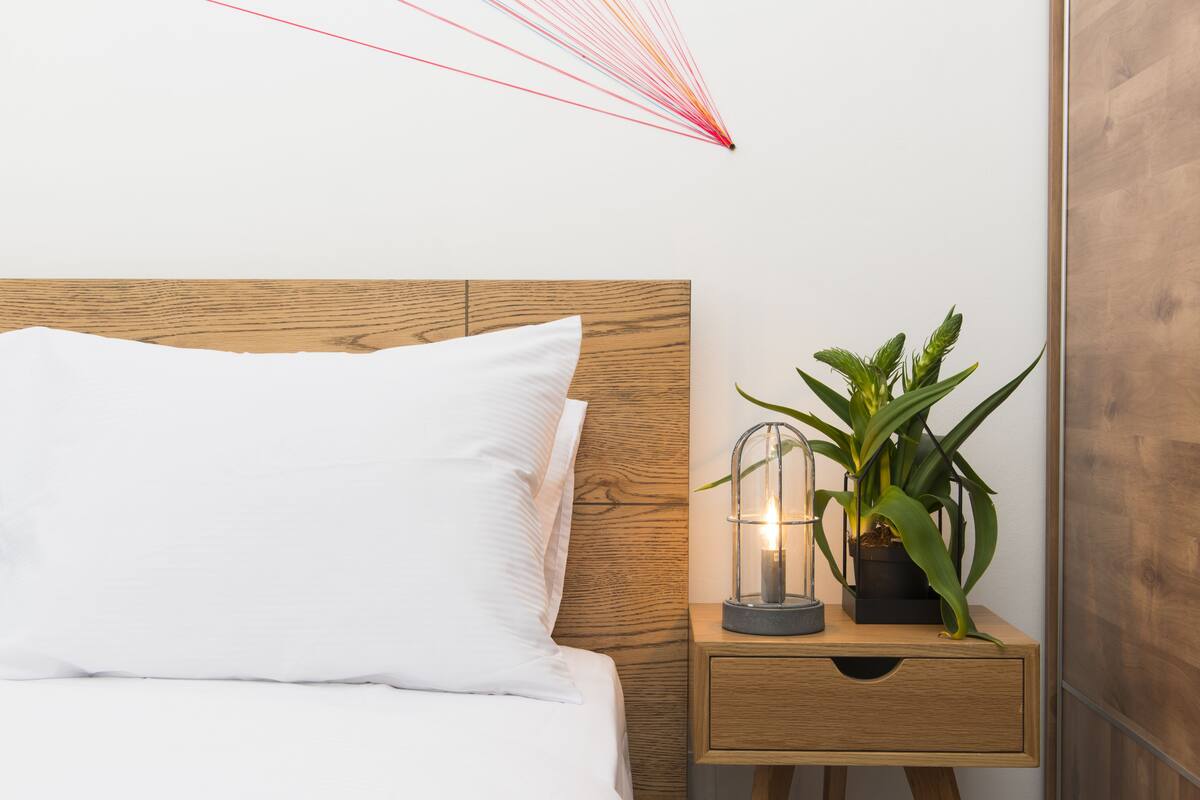 1 bedroom, laptop workspace, blackout curtains, iron/ironing board