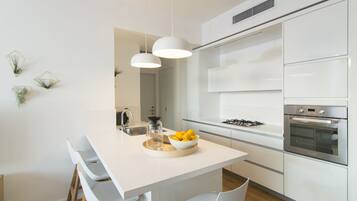 Laptop workspace, blackout curtains, iron/ironing board