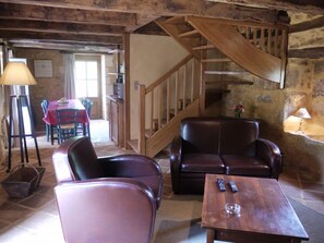 Småhus – superior, eget bad, hageutsikt (Maison Milou) | Lounge