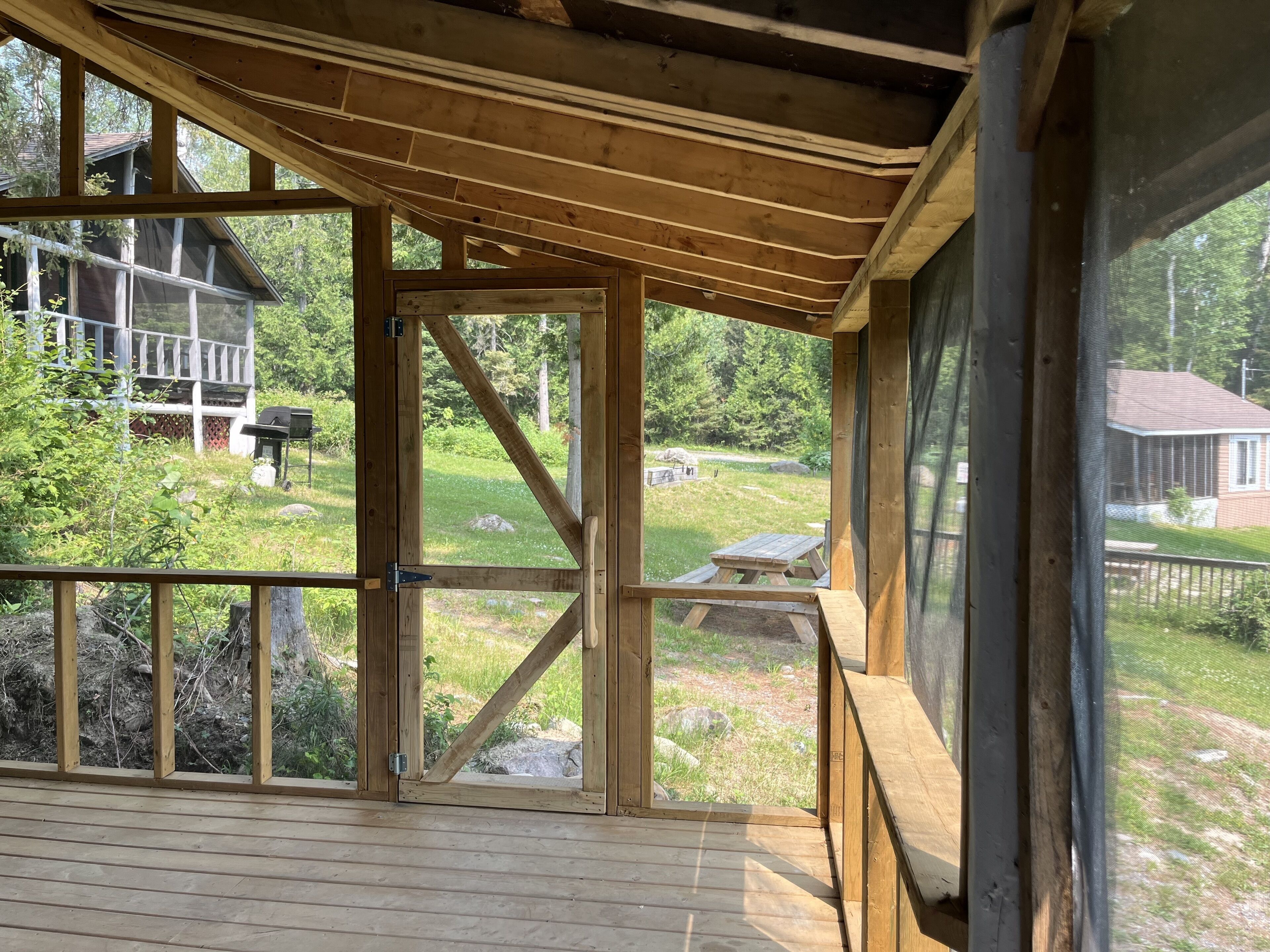 Screened in porch