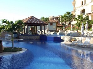 Outdoor pool, a heated pool - Pueblo Bonito Sunset Beach 2 Bedroom Presidential Suite Sleeps 8-Cabo San Lucas (Cabo San Lucas)