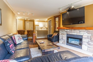 TV, fireplace, DVD player