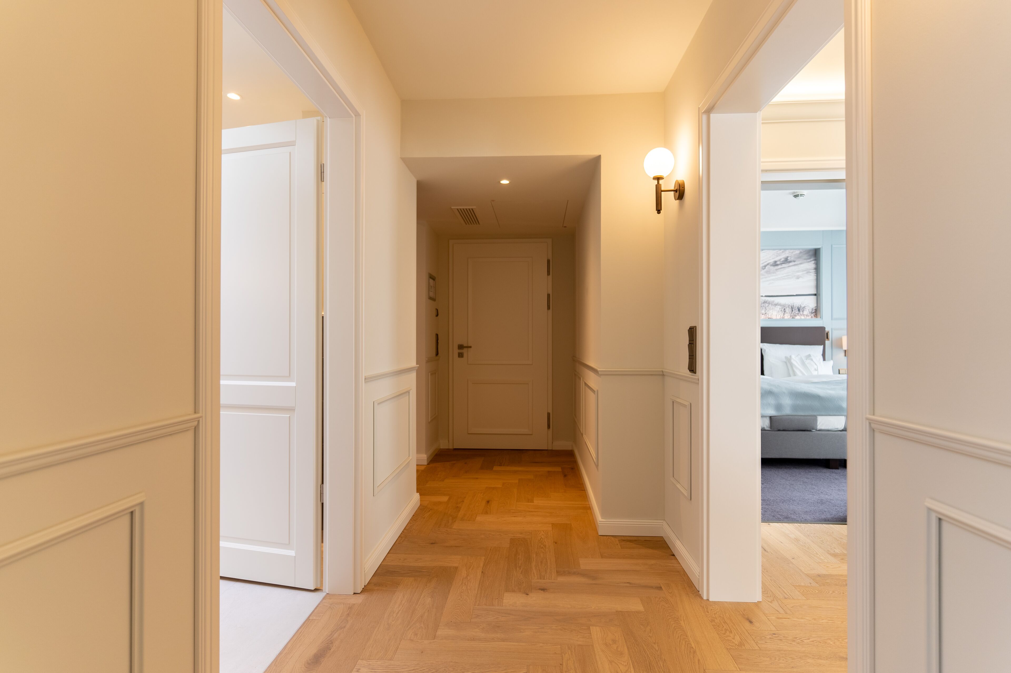 penthouse 50° nord | living area | tv, heated floors