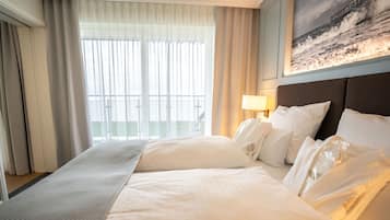 Junior suite Meerblick | 2 svefnherbergi, rúmföt af bestu gerð, míníbar, öryggishólf í herbergi